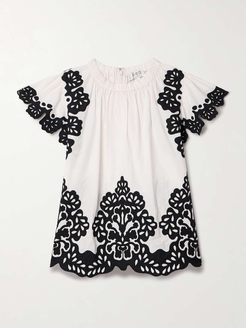 Sea Laila Appliquéd Cotton Top - x large