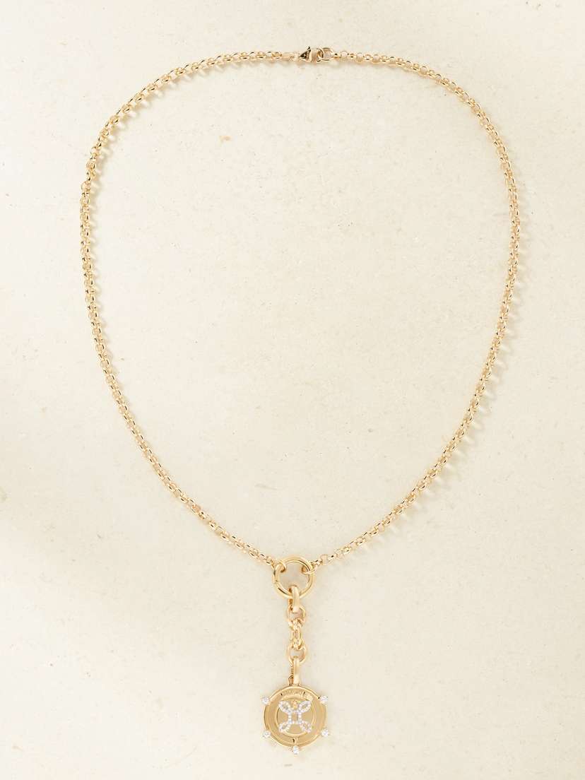 Foundrae True Love 18-karat Gold Diamond Necklace