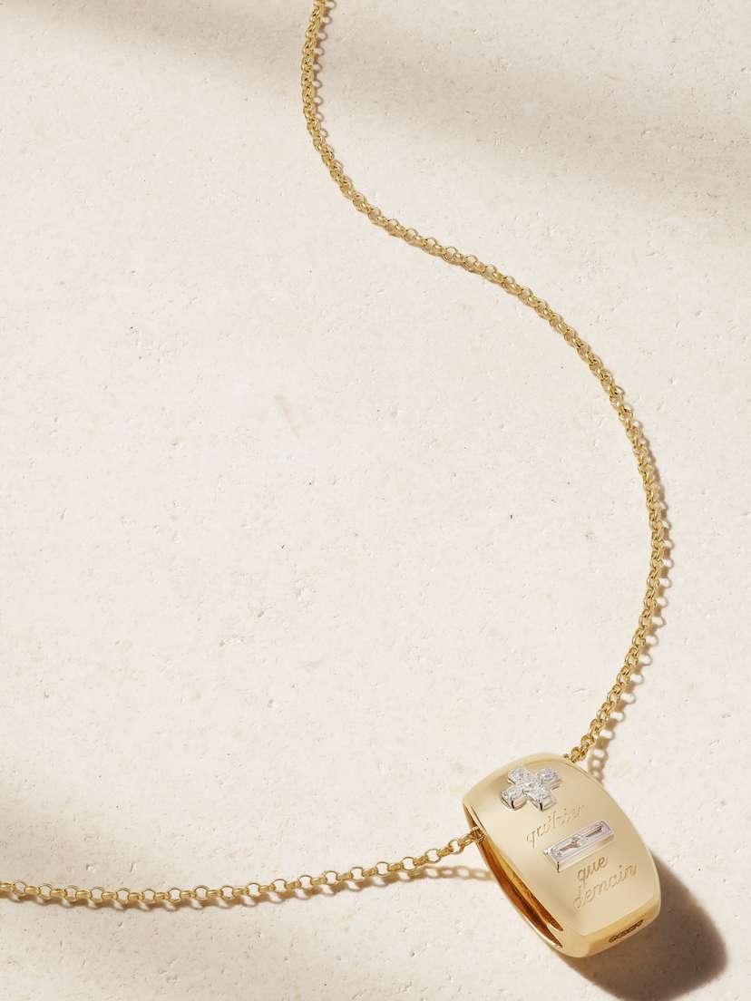 Foundrae L’eternelle Chanson 18-karat Gold Diamond Necklace
