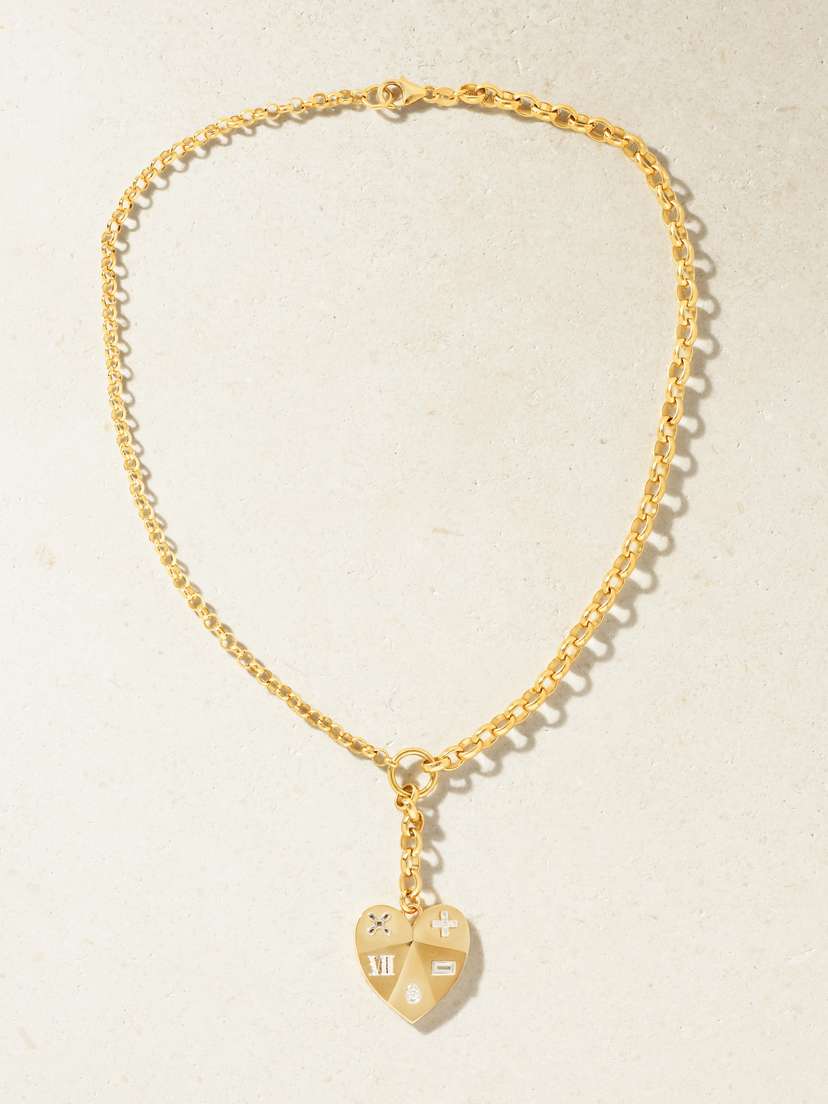 Foundrae L’eternelle Chanson 18-karat Gold Diamond Necklace