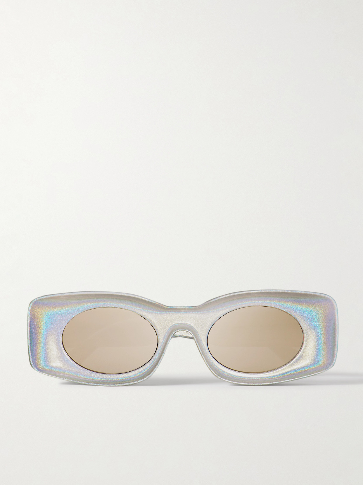 Loewe + Paula's Ibiza Rectangle-frame Acetate Sunglasses In White