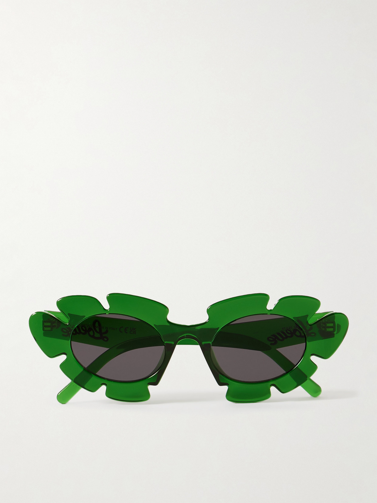 Shop Loewe + Paula's Ibiza Cat-eye Acetate Sunglasses In Green