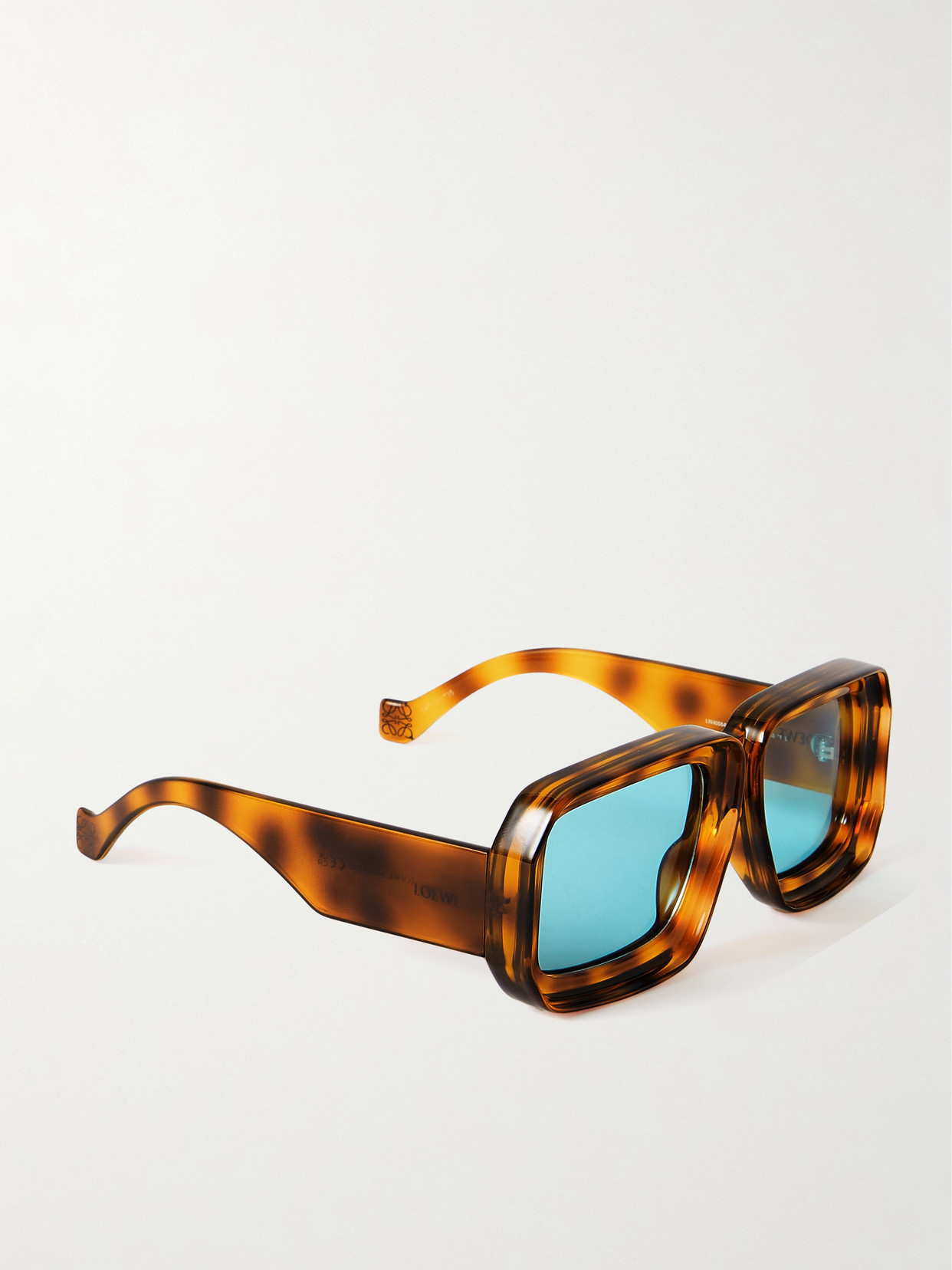Loewe + Paula's Ibiza Square-frame Tortoiseshell Acetate Sunglasses In Tortoiseshell