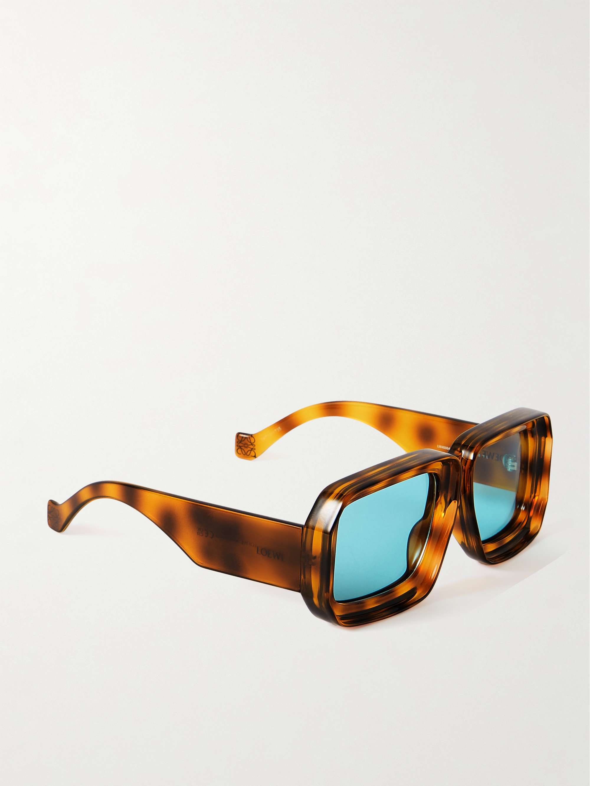 LOEWE EYEWEAR + Paula's Ibiza square-frame tortoiseshell acetate sunglasses