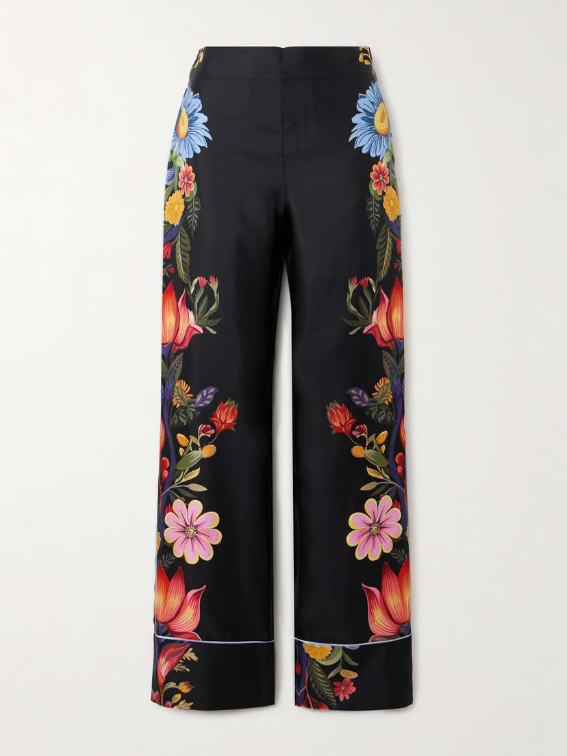 Borgo de Nor Havana Silk-twill Pants