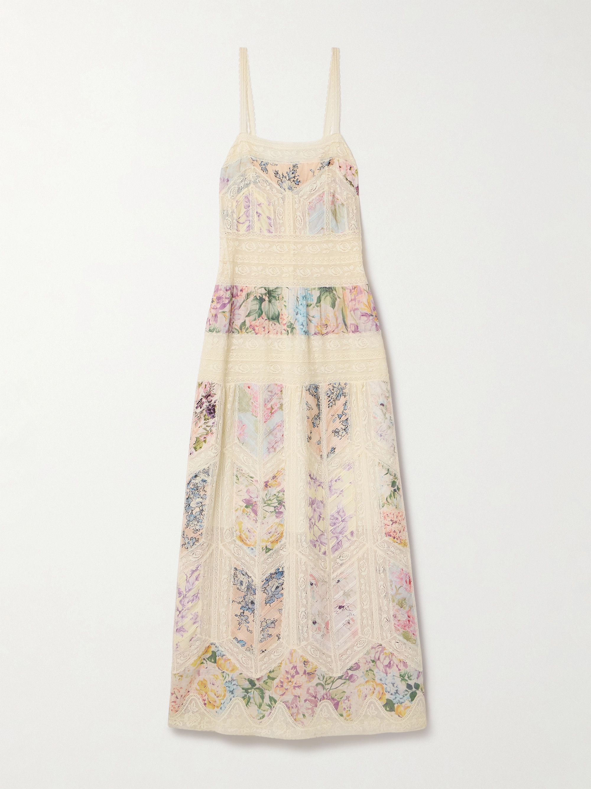 Zimmermann Halliday lace and floral-print cotton-voile maxi dress thumbnail