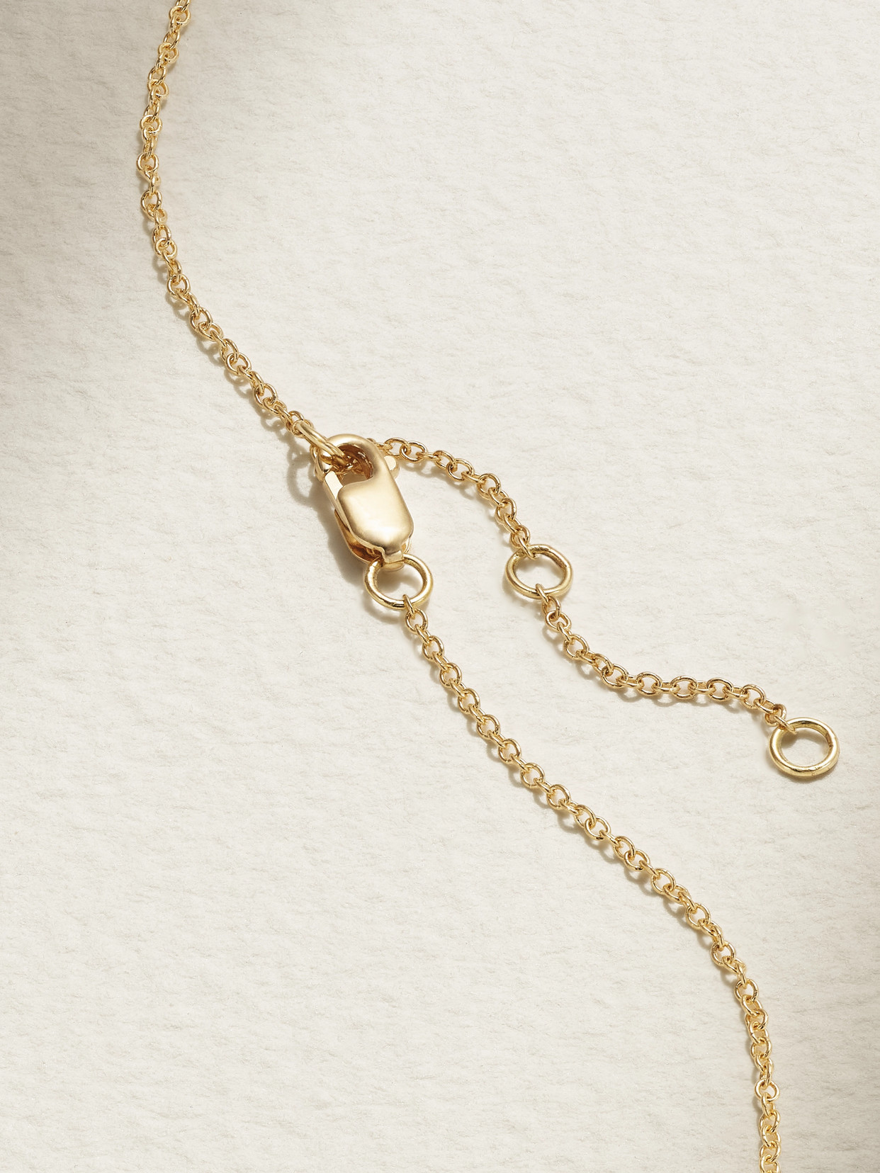 KOLOURS JEWELRY MINI 18-KARAT GOLD DIAMOND NECKLACE