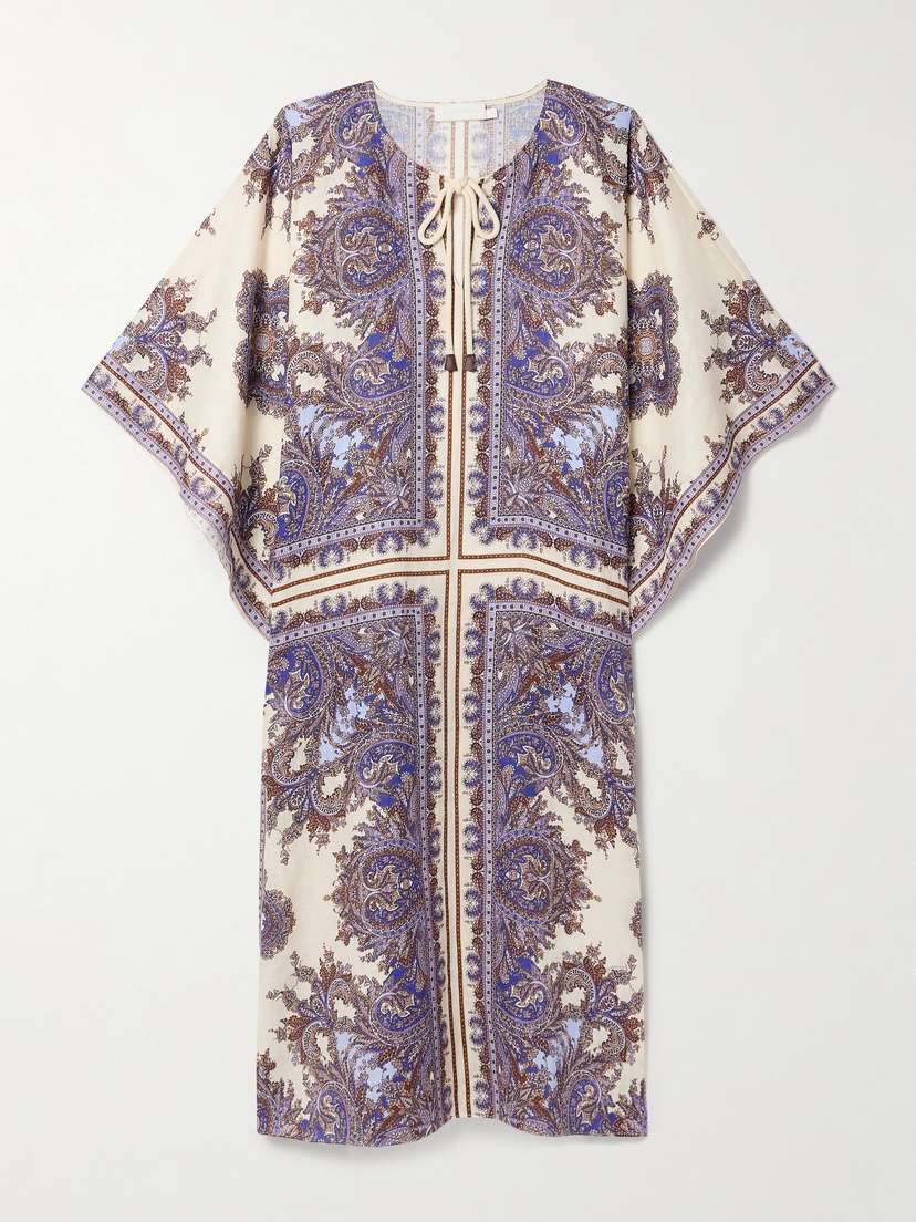 Zimmermann Ottie Paisley-print Linen Kaftan