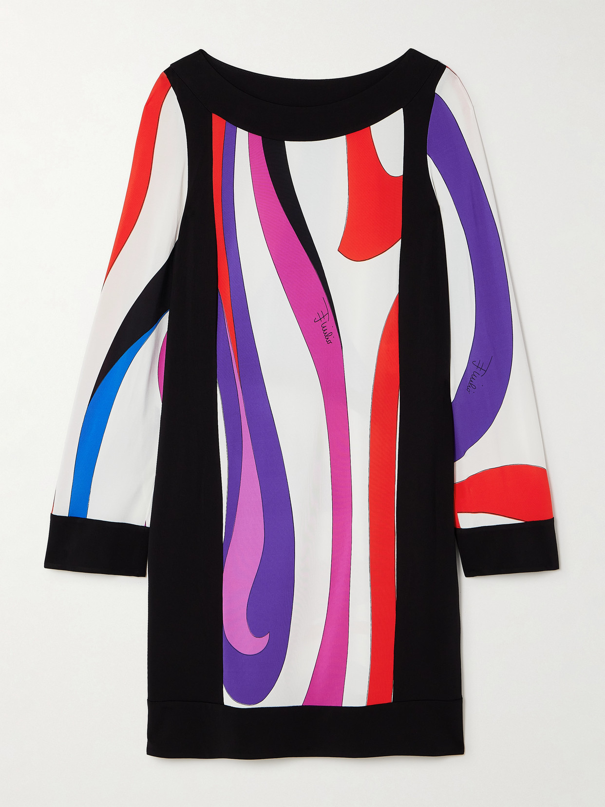 PUCCI - Marmo Printed Satin Mini Dress - White