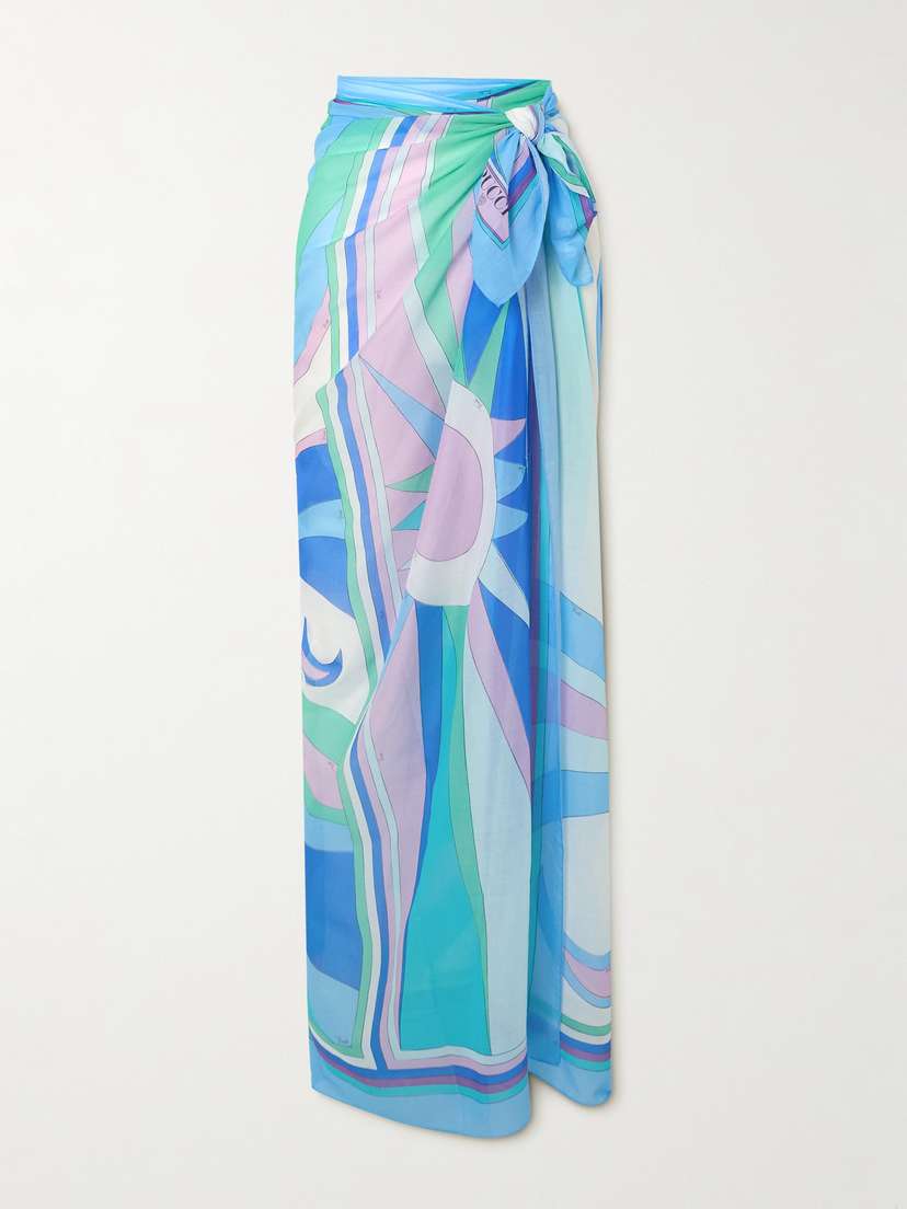 PUCCI Printed Cotton-voile Pareo