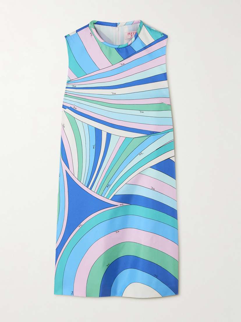 PUCCI Printed Silk-twill Mini Dress