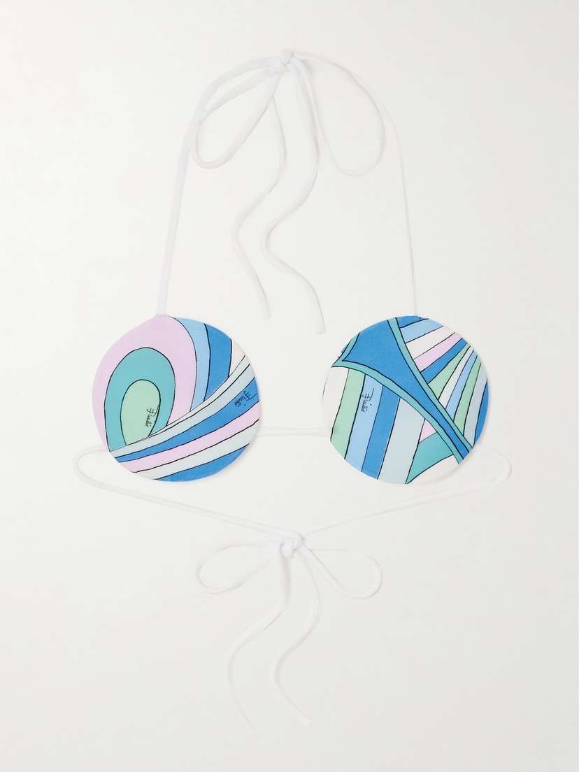 PUCCI Printed Bikini Top
