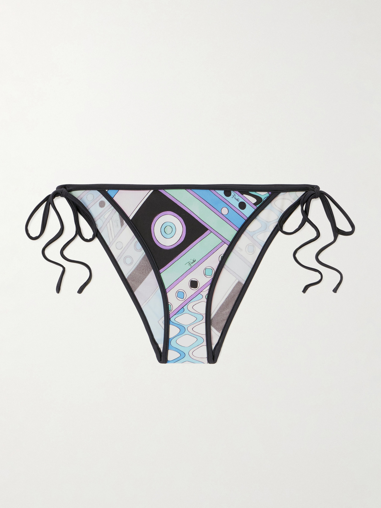 Pucci Printed Bikini Briefs In Blue