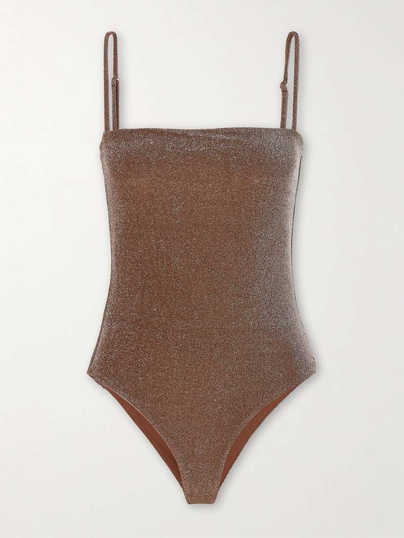 Johanna Ortiz Metallic Recycled Swimsuit - x large