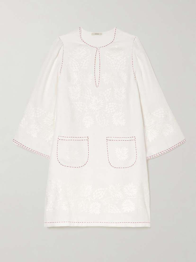 Vita Kin Tavria Embroidered Linen ini Dress