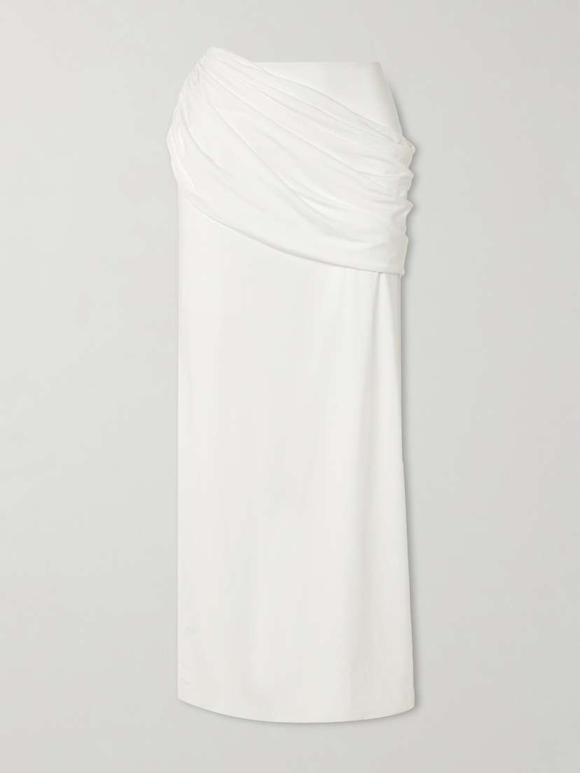 Maygel Coronel Meraki Asymmetric Stretch-jersey Maxi Skirt