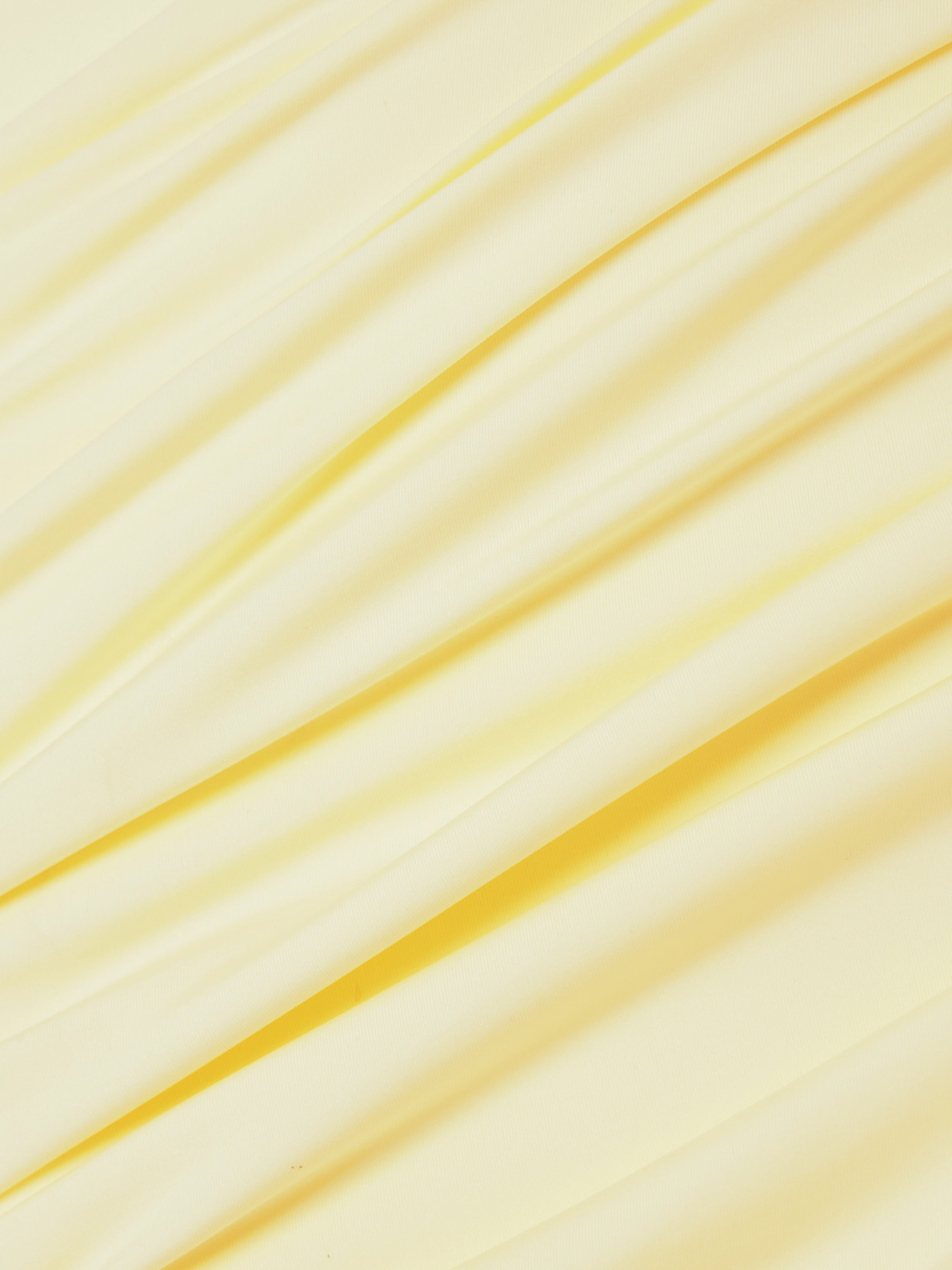 Maygel Coronel Ilios Ruched Stretch-jersey Mini Skirt In Yellow