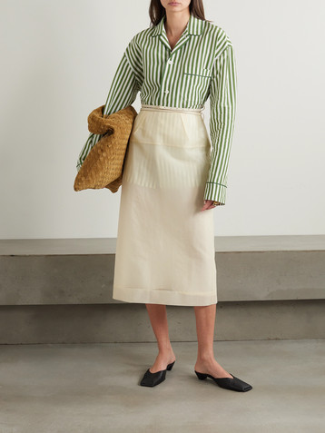 CARVEN Organza midi skirt