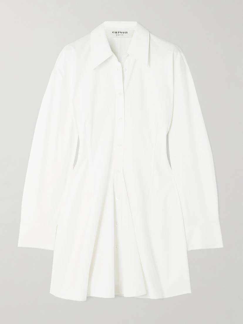 CARVEN Cotton-poplin Mini Dress
