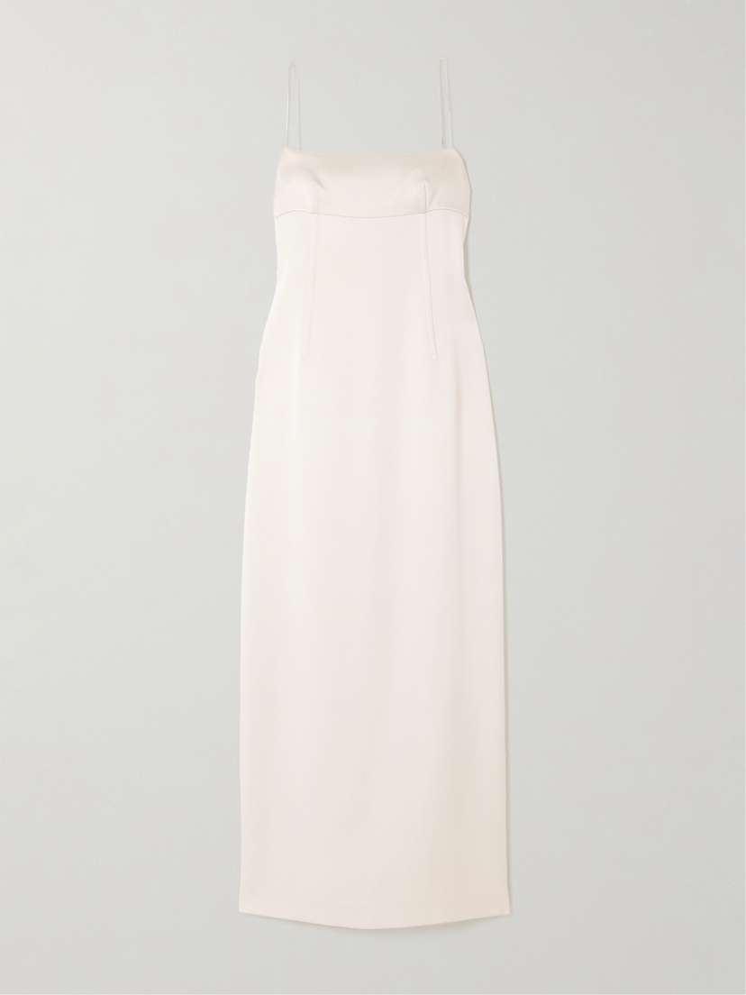 CARVEN Satin Maxi Dress
