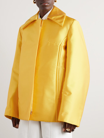 CARVEN Oversized satin-twill jacket