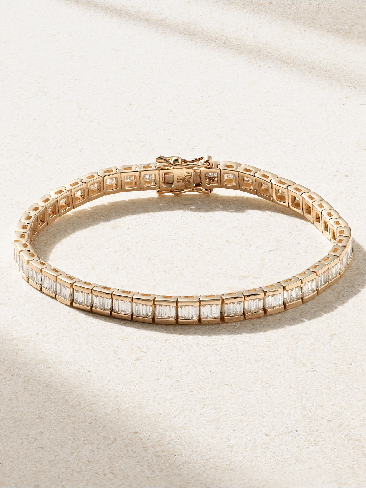 Kolours Jewelry 14-karat White Gold Diamond Bracelet