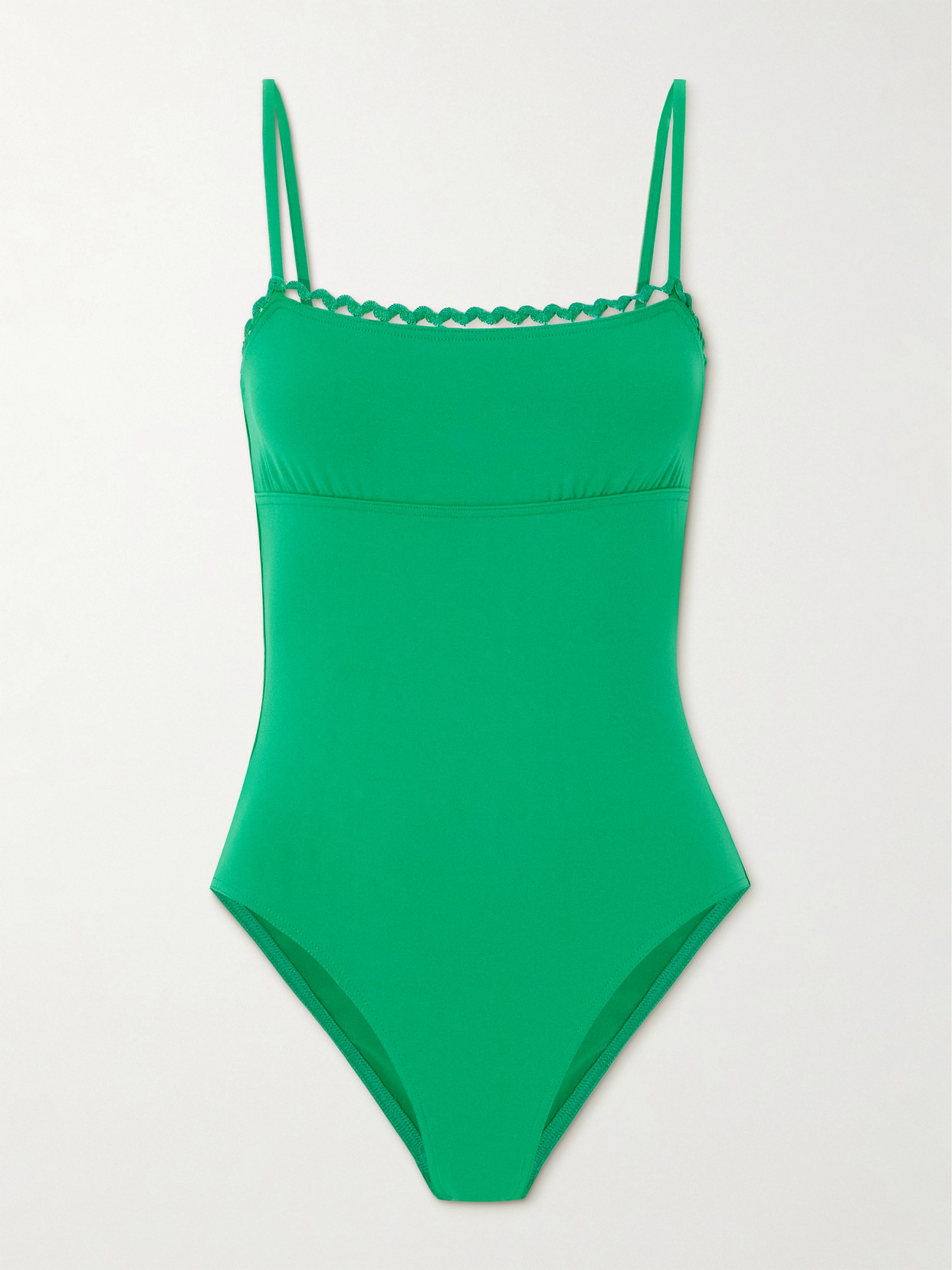 Eres - Fever Night Ric Rac-trimmed Swimsuit - Green