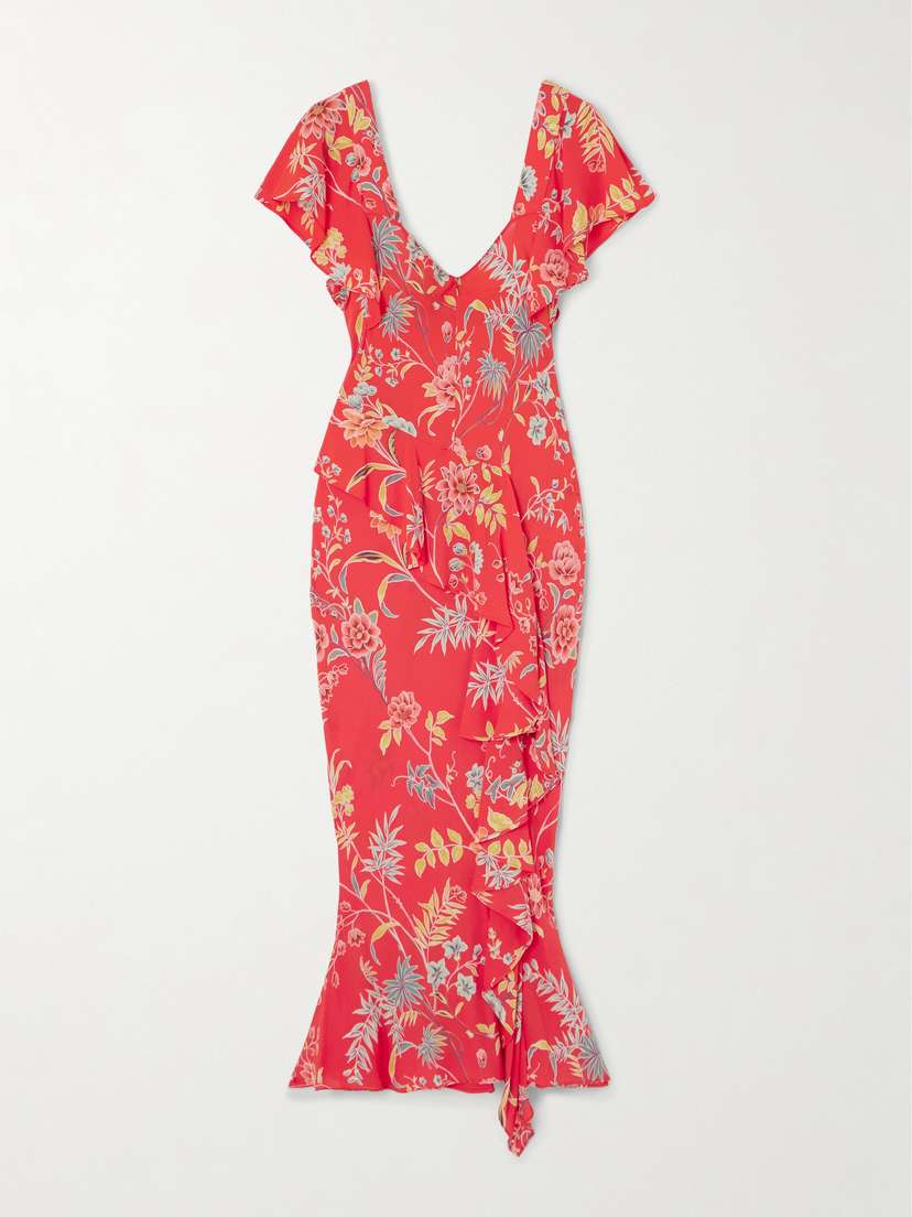 Etro Floral-print Crepe Midi Dress