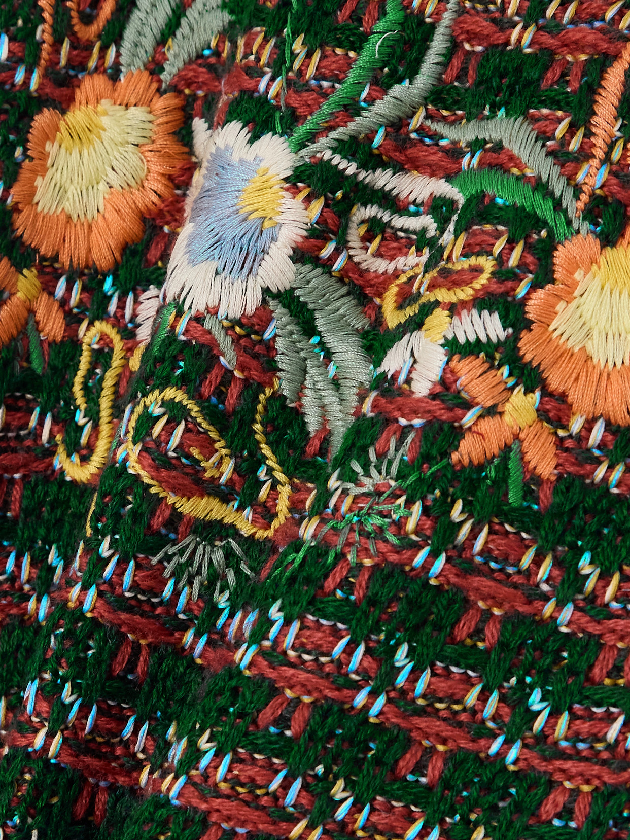 Etro Embroidered Jacquard-knit Bootcut Pants In Brown