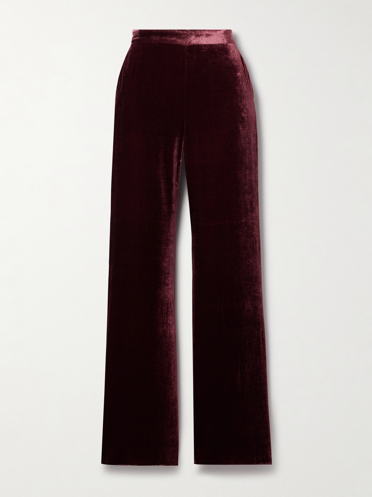 Etro Red Pants With Elastic Waistband In Burgundy