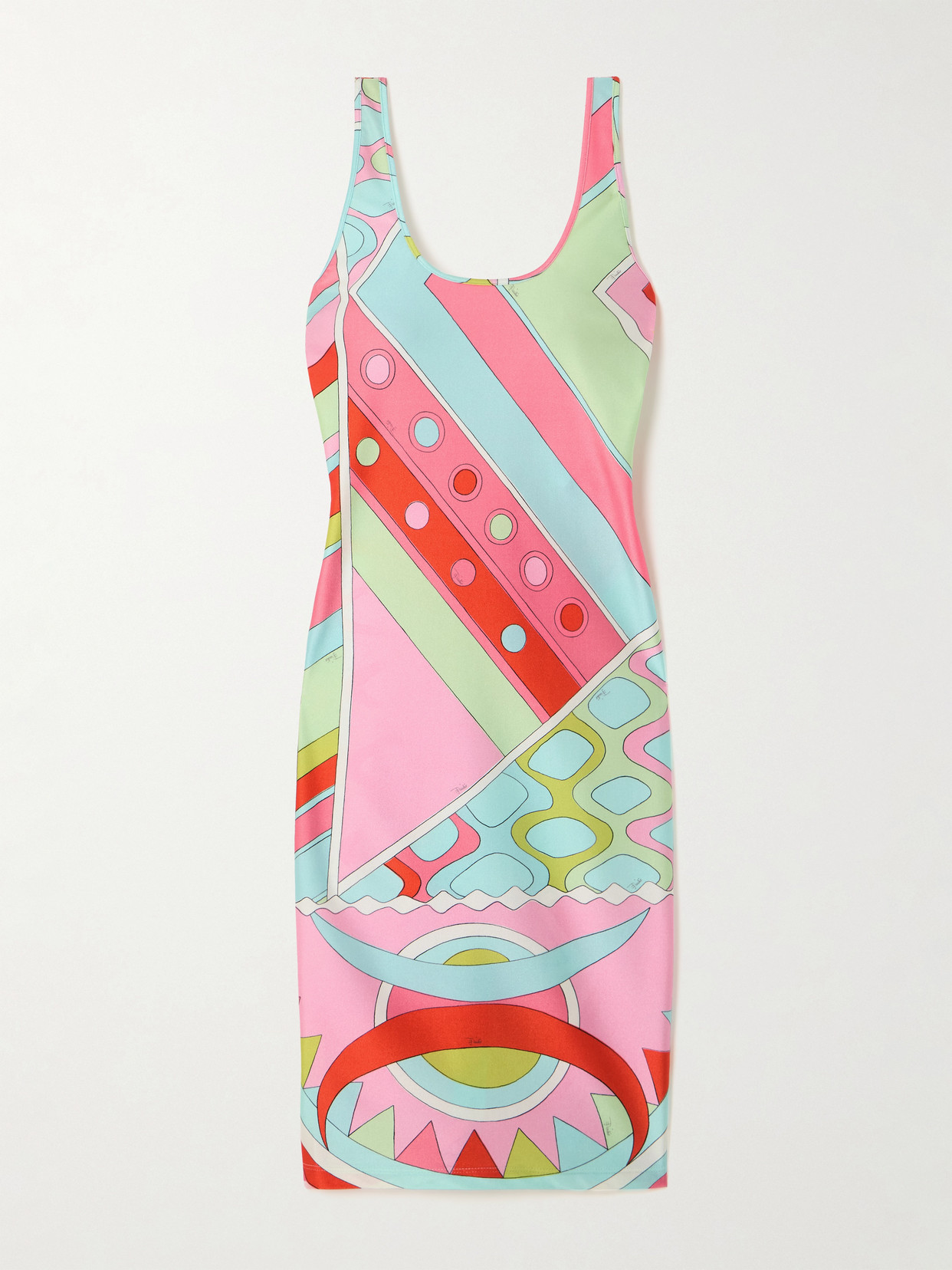 PUCCI - Printed Satin-jersey Dress - Pink