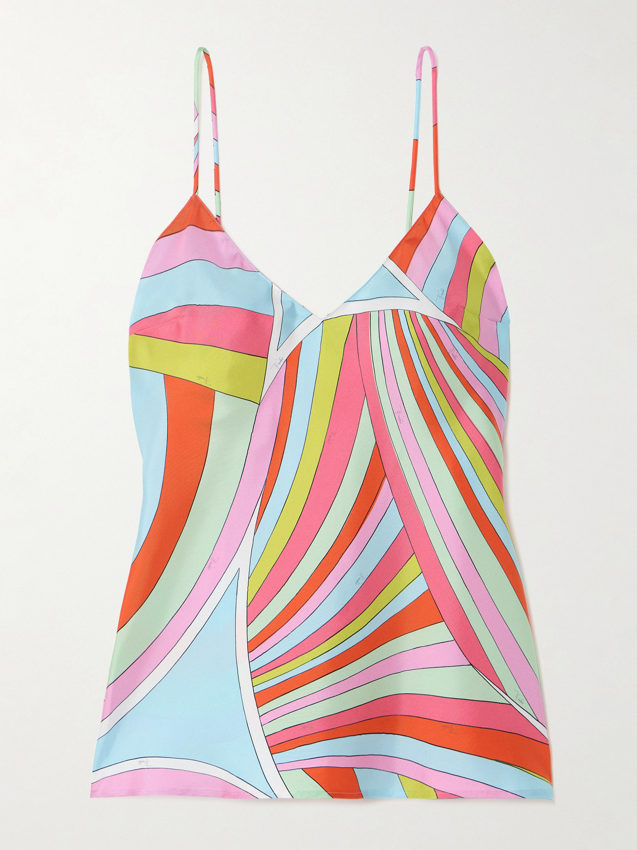 PUCCI - Printed Silk-satin Twill Camisole - Pink