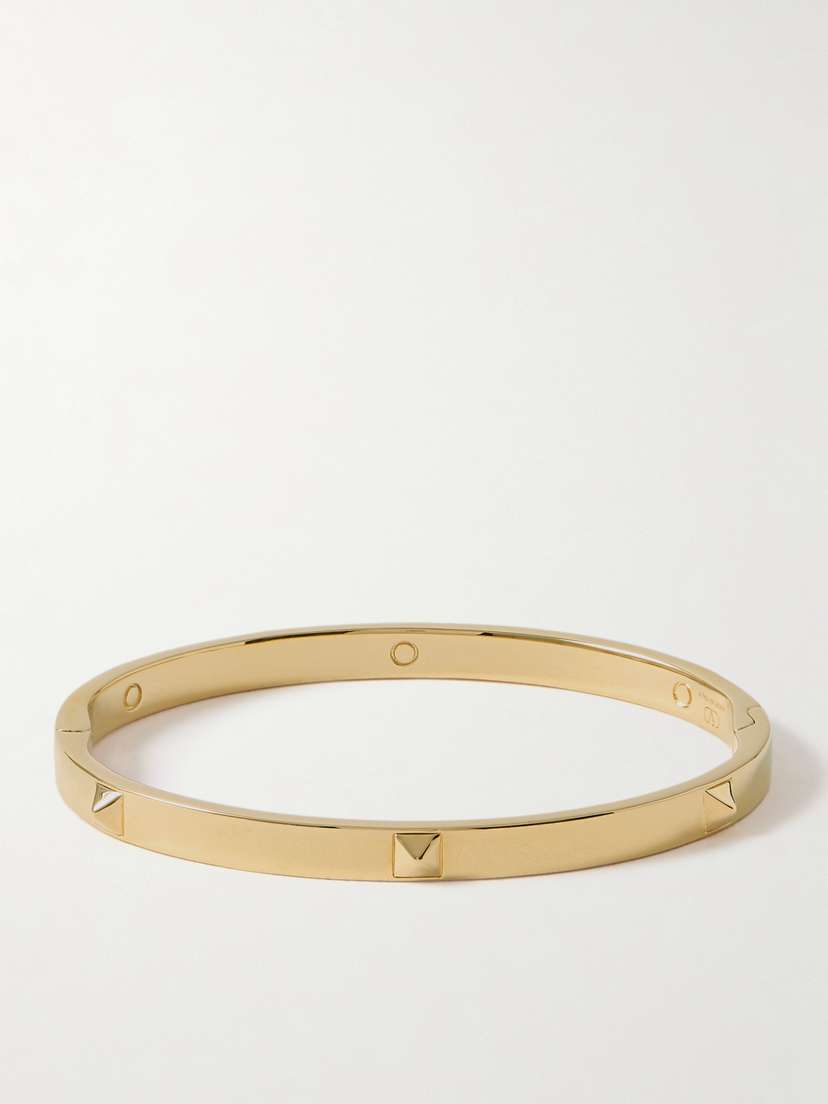 Valentino Garavani Rockstud Gold-tone Bangle