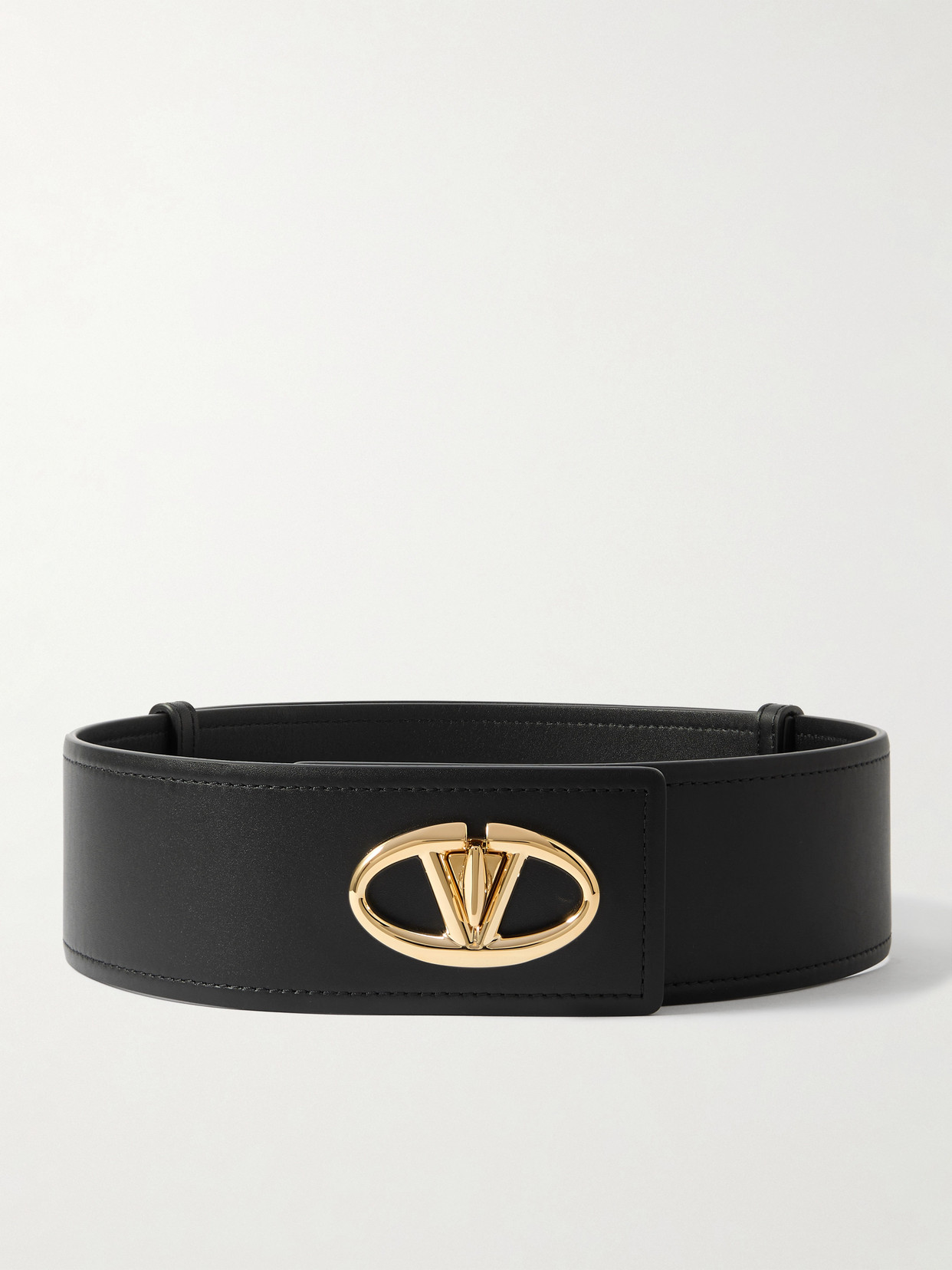 Valentino Garavani - Vlogo The Bold Edition Leather Belt - Black