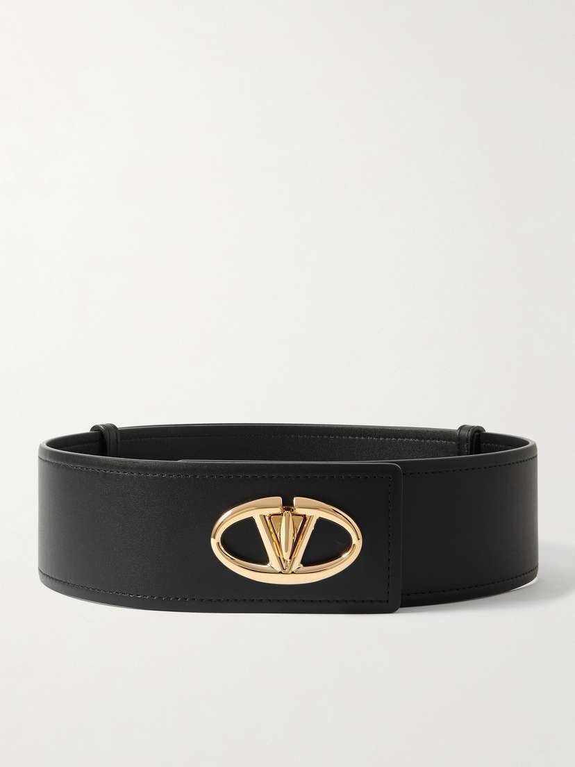 Valentino Garavani Vlogo The Bold Edition Leather Belt