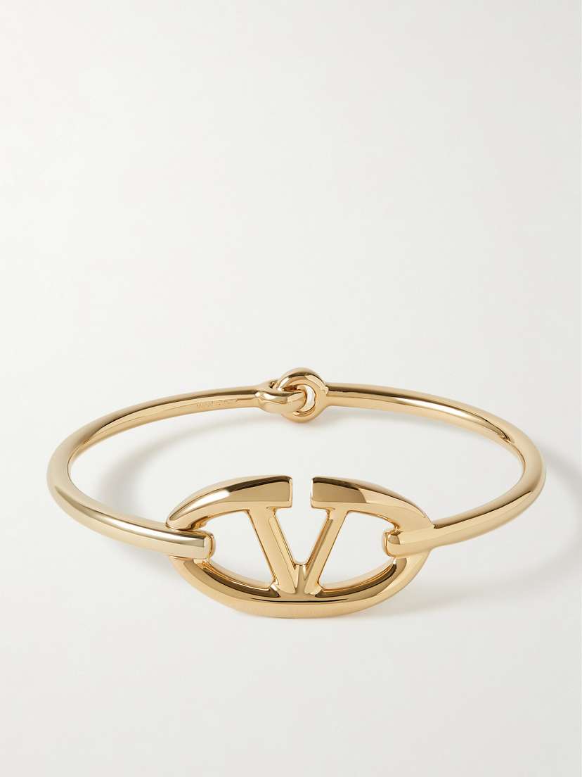 Valentino Garavani Vlogo Gold-tone Bracelet