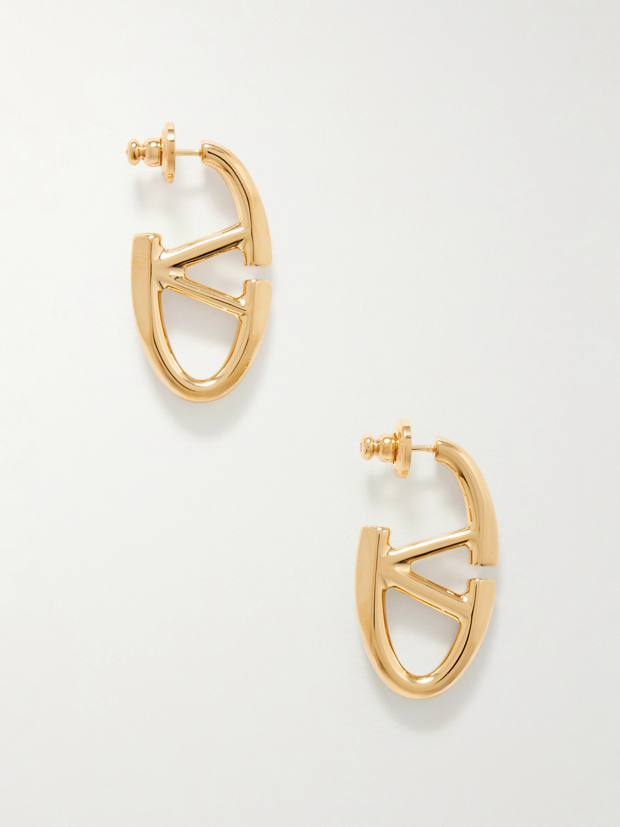 Valentino Garavani - Vlogo Bold Gold-tone Earrings - One size