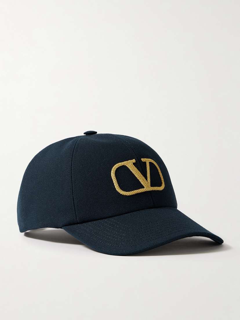 Valentino Garavani Vlogo Embroidered Cotton-canvas Baseball Cap