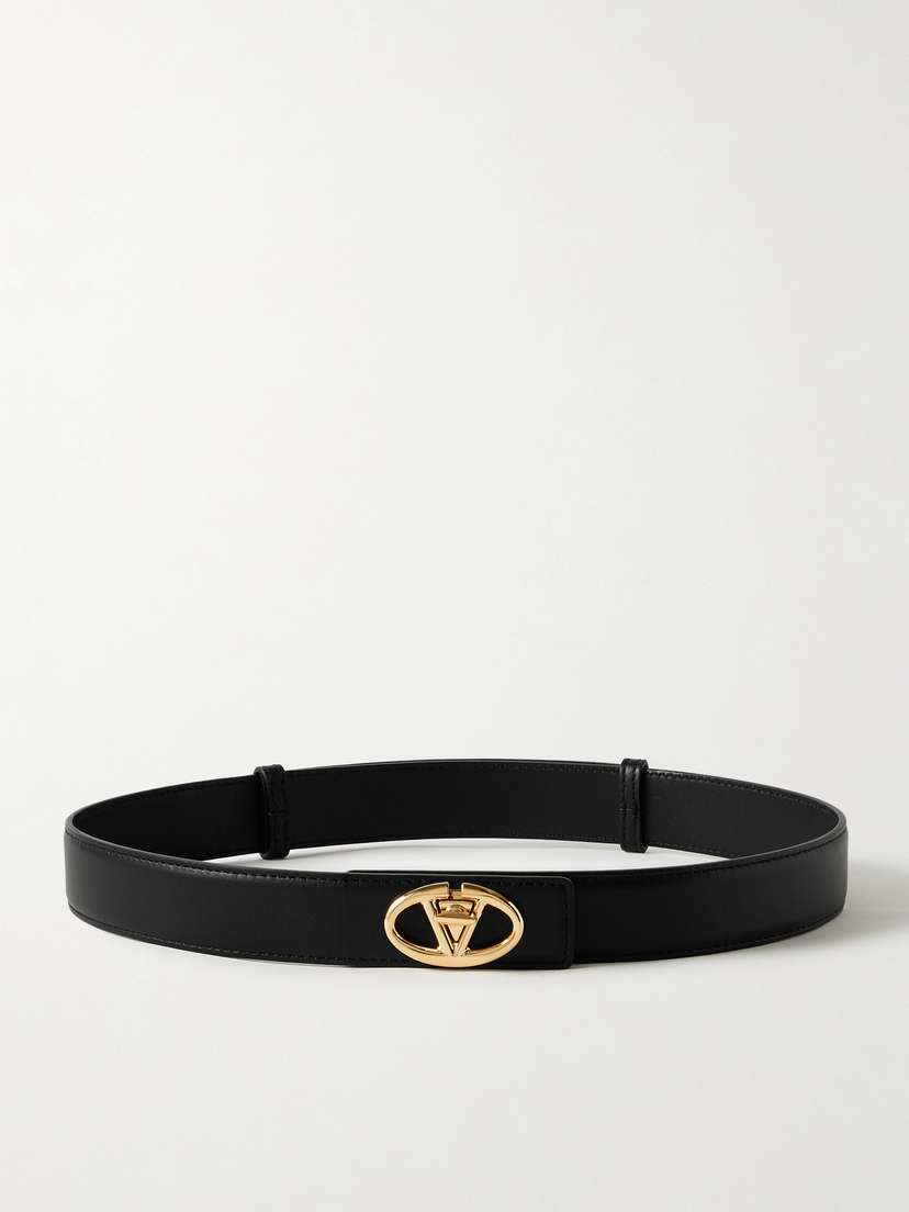 Valentino Garavani Vlogo Leather Belt
