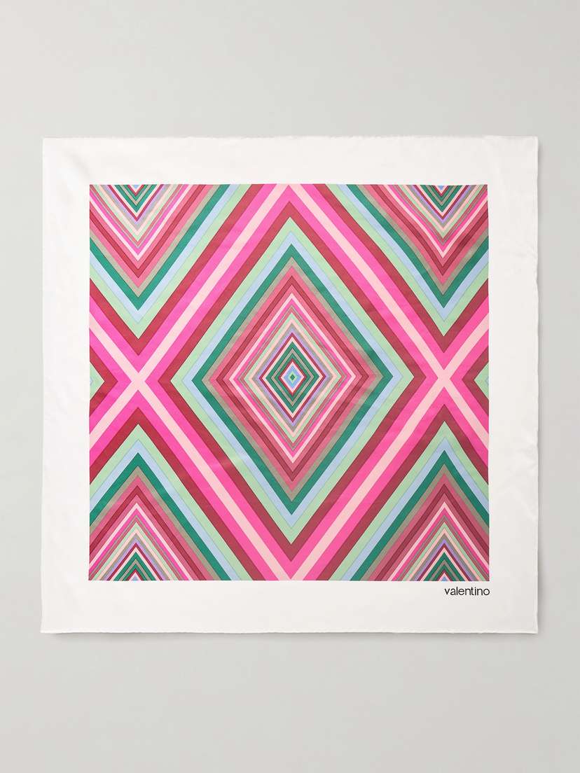 Valentino Garavani Printed Silk-satin Twill Scarf