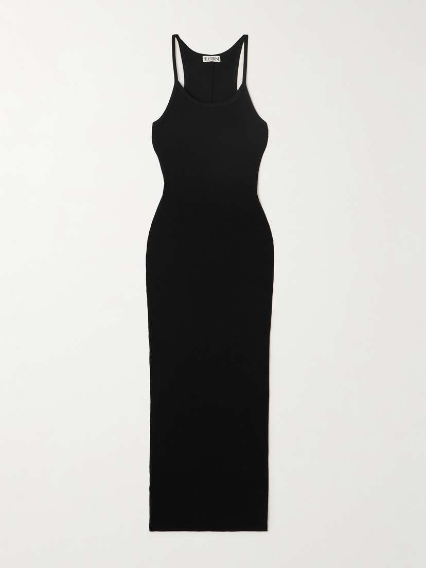 ÉTERNE Tank Ribbed Stretch-jersey Maxi Dress