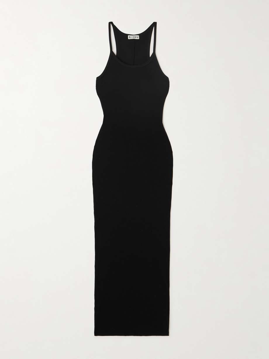 tank ribbed stretch-jersey maxi dress