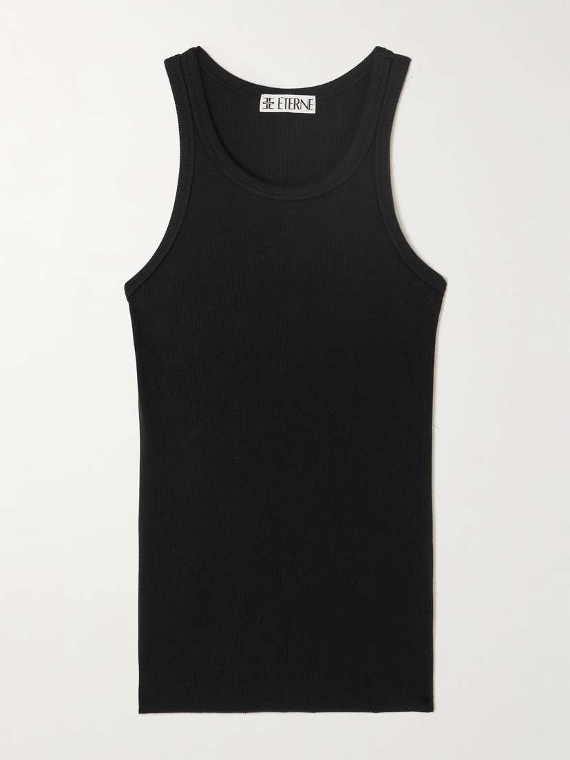 ÉTERNE Ribbed Stretch-jersey Tank