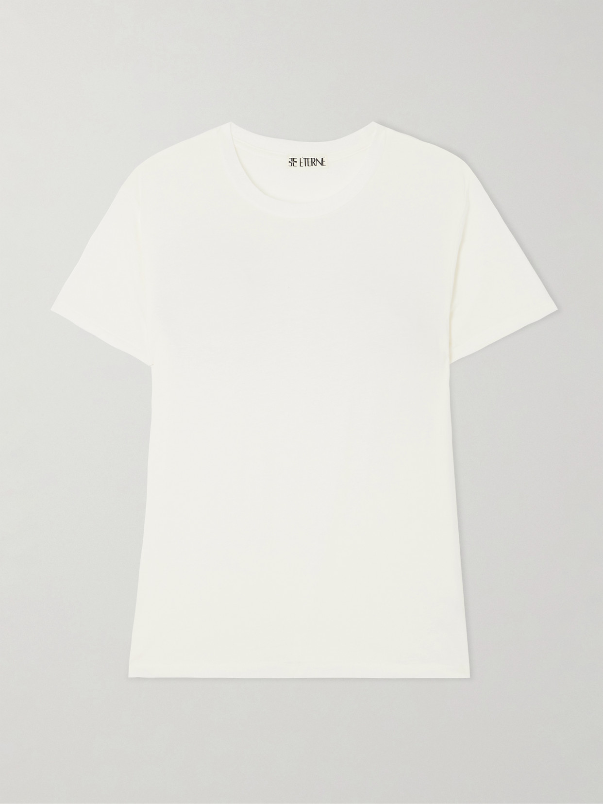 Éterne Cotton And Modal-blend Jersey T-shirt In Ivory