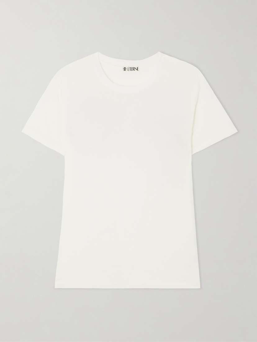 ÉTERNE Boyfriend Cotton And Modal-blend Jersey T-shirt