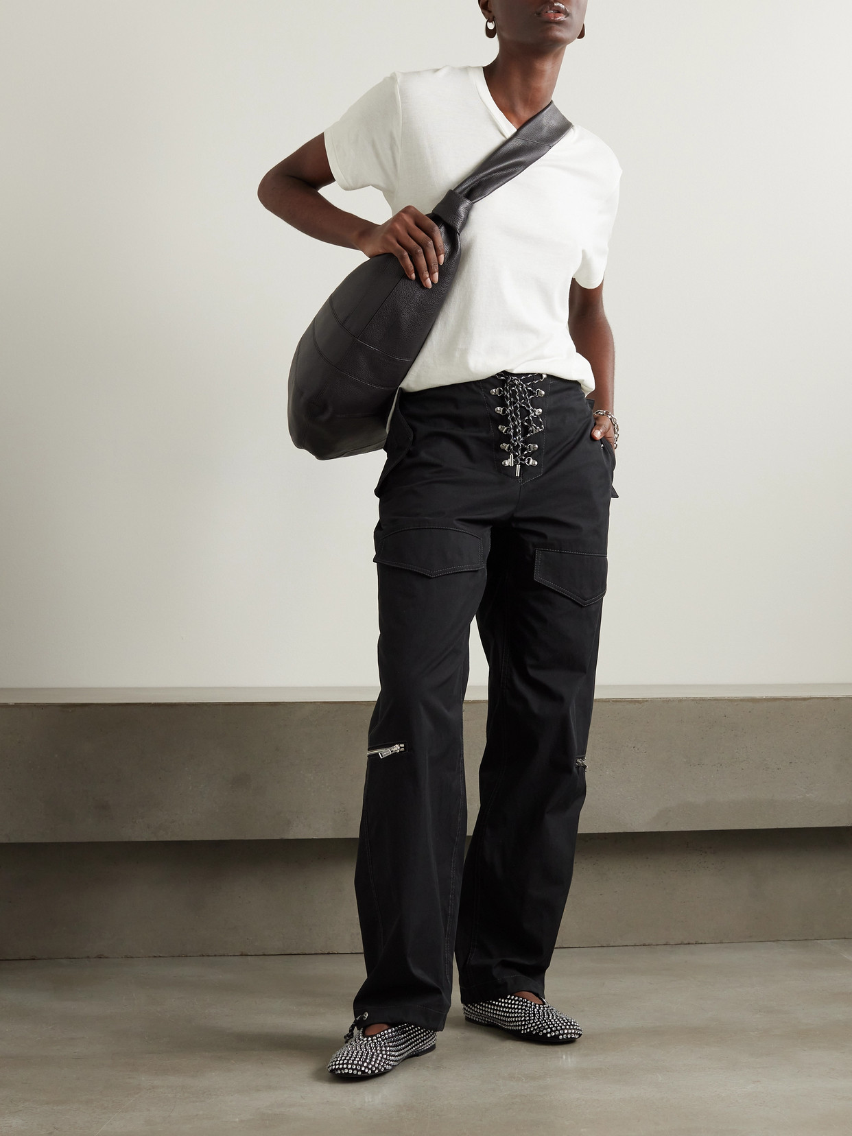 Éterne Cotton And Modal-blend Jersey T-shirt In Ivory