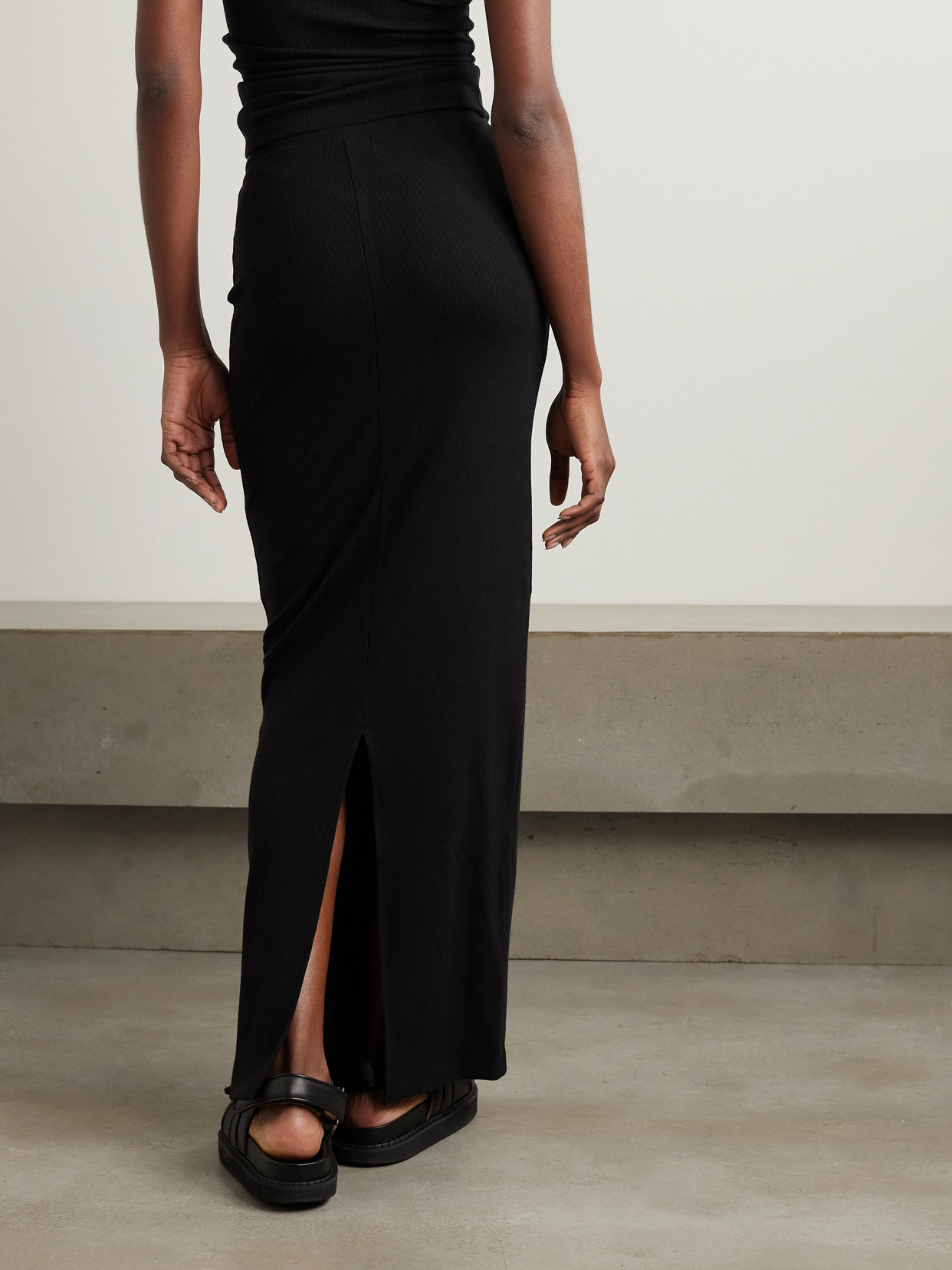Éterne - Emma Ribbed Stretch-Jersey Maxi