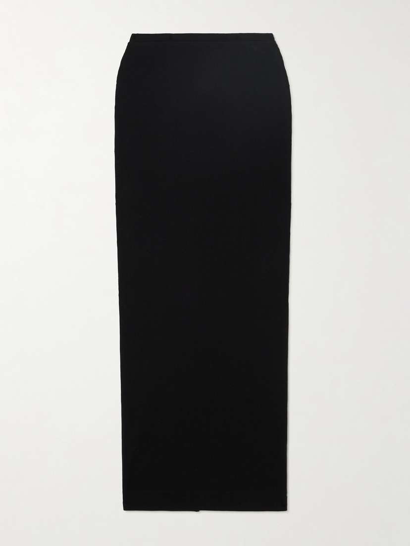 ÉTERNE Emma Ribbed Stretch-jersey Maxi Skirt