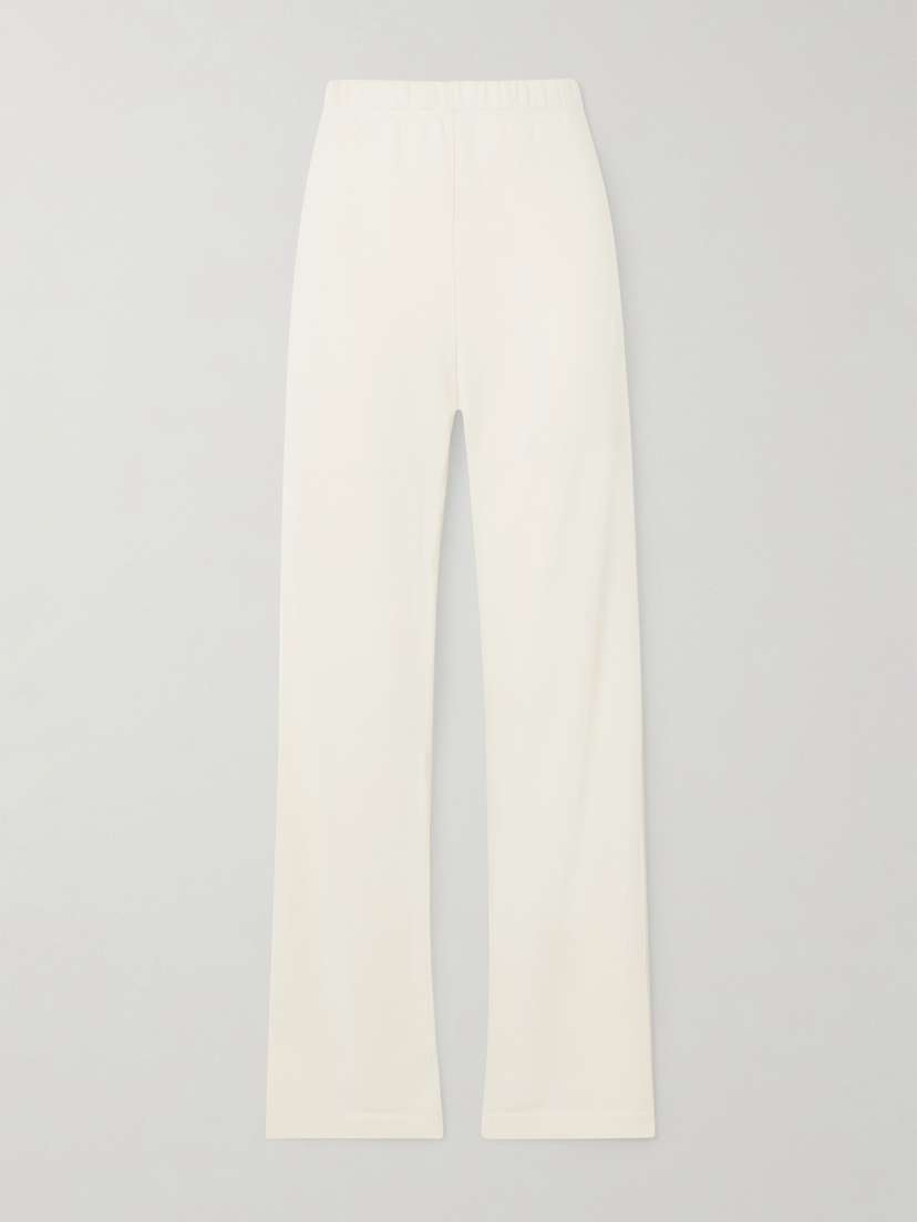 ÉTERNE Cotton And Modal-blend Jersey Straight-leg Sweatpants