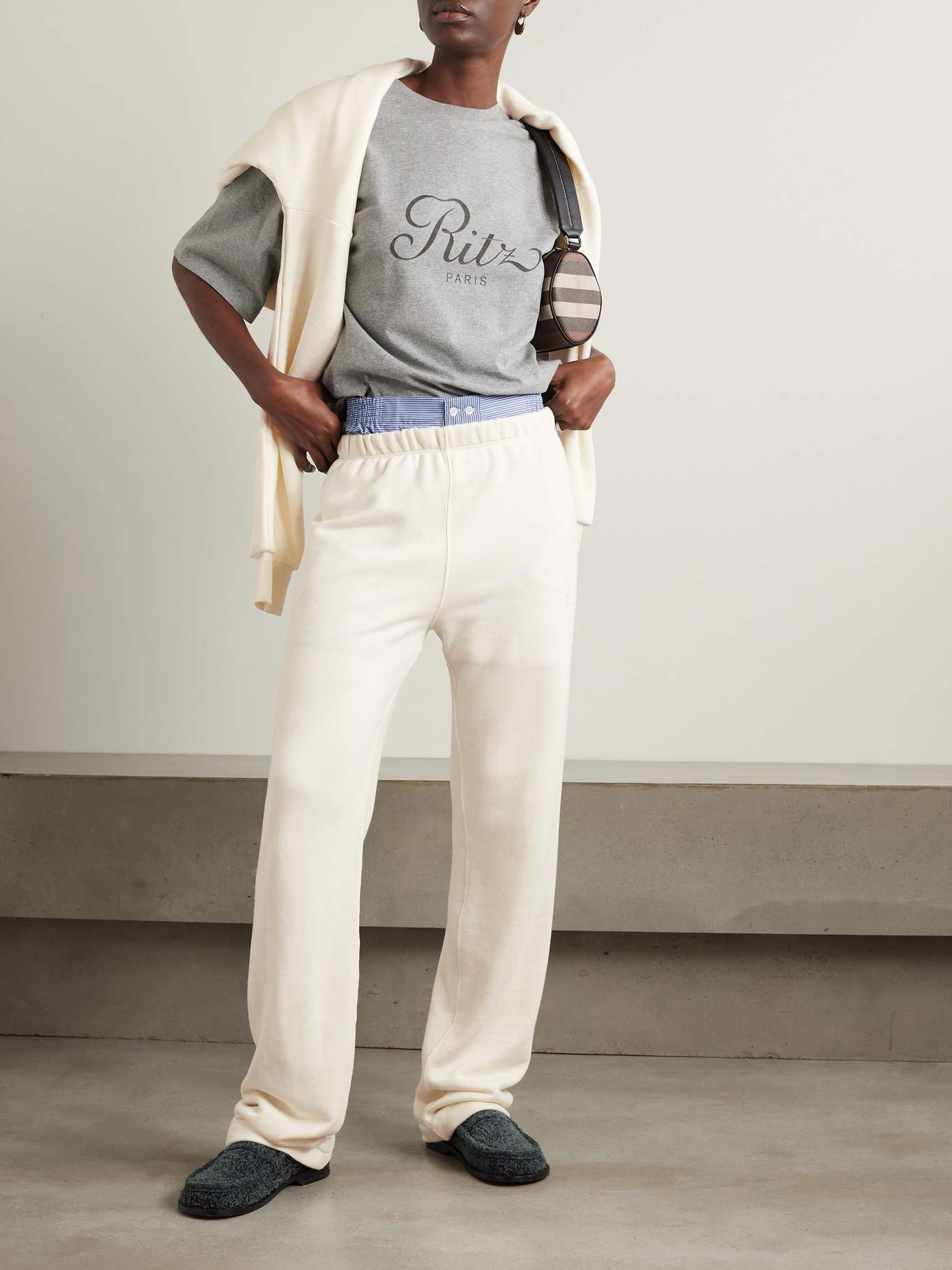 ESTER SWEAT CO-ORD IN A FLUID JERSEY WITH CONTRAST DETAILS main image 1
